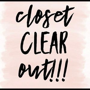 Closet sale!!